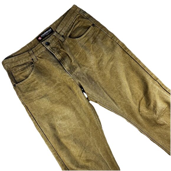 Vintage Southpole MCM XCI Y2K Baggy Grunge Beige Jeans Mens 38x32 - Picture 1 of 9